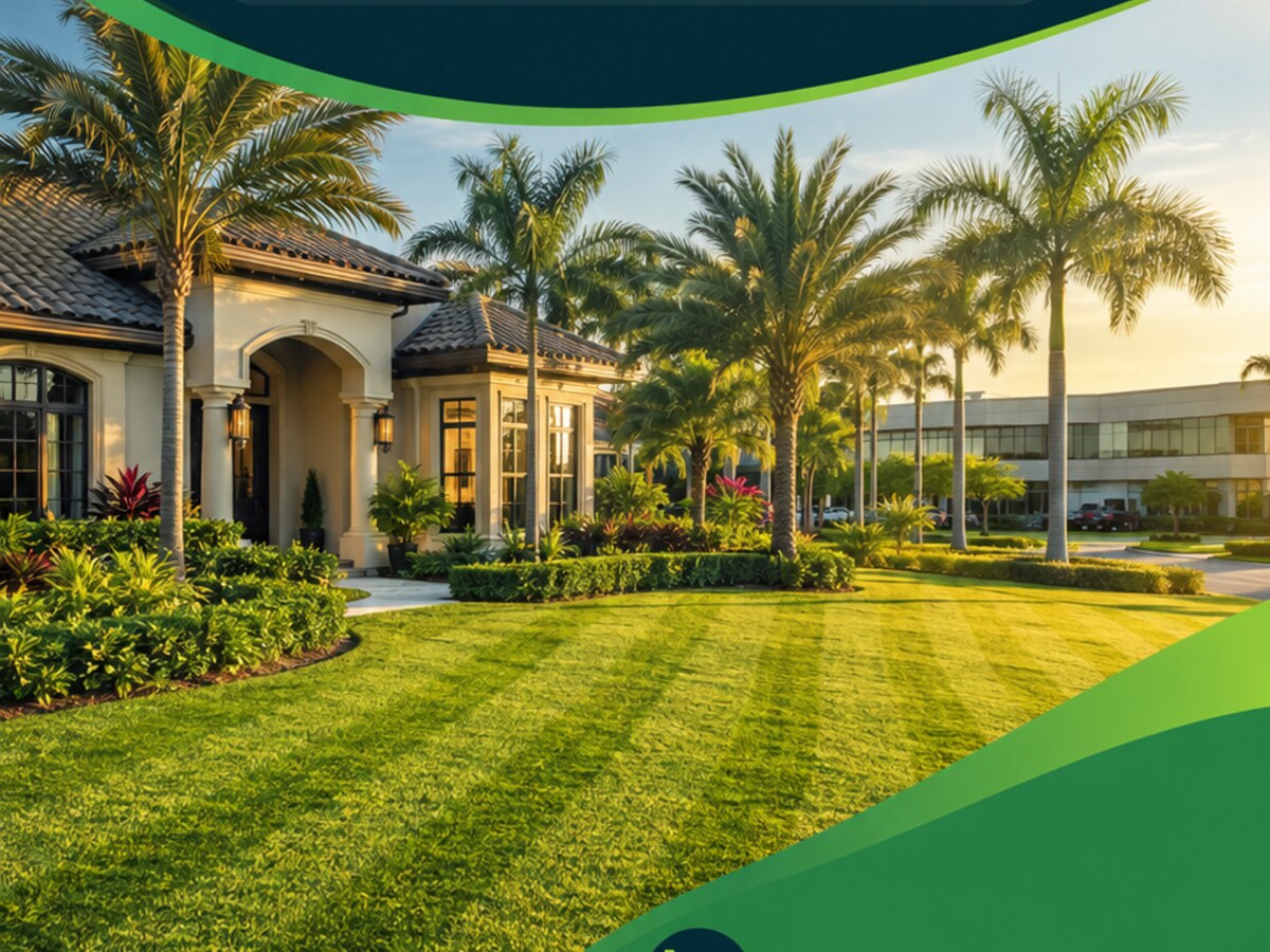 Visual example of a lawn after service